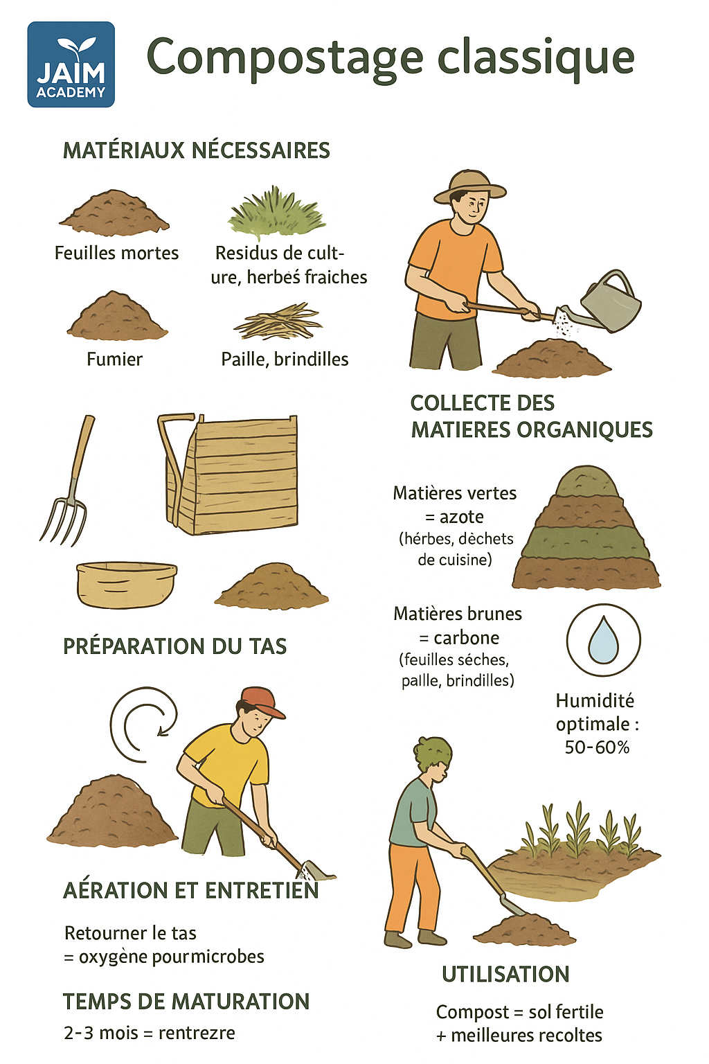 Guide Illustré  sur la production de composte  classique 